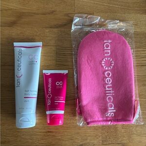 Tanceuticals - Dark Self Tanning body & face Lotion and Mitt Set